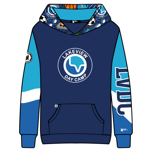 LakeView Youth Hoodie in Blue or White